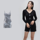 リボンディテールドレスセット