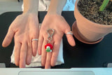 Mushroom keyring