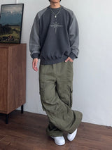 Star Raglan Pigment Sweatshirt (2color) (No.994)
