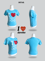 Love Blue Cotton Short Sleeve T-shirt