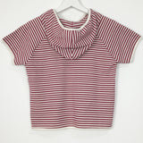Willy Stripe Hoodie Short Sleeve (3color)