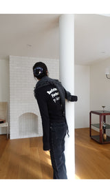 BACK typo sleeve top