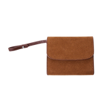 Lunar Suede Card Wallet (Brown)