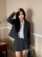 [SHOPPERMADE] プレッピースタイルプリーツミニスカート (2カラー)