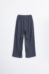 Pleat banding pants (Dark grey)