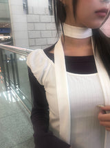 [Muffler Set] Eri Puff Off-Shoulder Muffler Flare One Piece