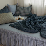 Dust-Free Dot Pattern - Blue Duvet Cover - Q size