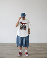 ADU CARGO BERMUDA DENIM PANTS