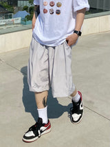 Nylon Wide Banding Bermuda Pants 2C