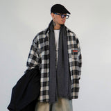 オンブレチェックシャツ (BLACK)