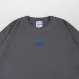 HIERARCHY STUDIOS Unruled - ダークグレーミラーワイドオーバーサイズTシャツ