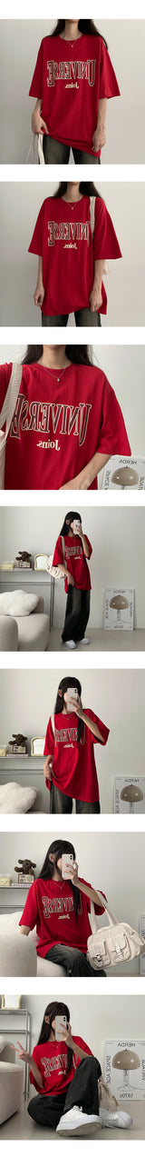 Unibe Oversized Fit Short Sleeve Tee