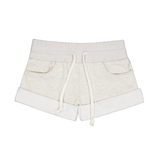 CUPID MINI SWEAT SHORTS [IVORY]