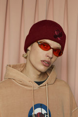フラワービーニー /FLOWER BEANIE / WINE
