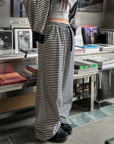 Wearing ストライプバンディングパンツ