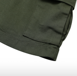 Liu Washing Cargo Banding Shorts