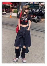Heritage Retro Adjustable Waist Denim Bermudas