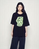 25FW AC BEAR NEON SHORT SLEEVE T-SHIRT BLACK