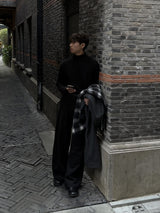 M2 WOOL REVERSE TUCK SLACKS