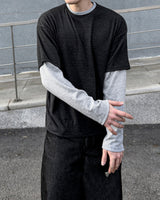 ミックスレイヤードロングスリーブTシャツ