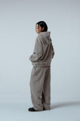 Side surfboard damage washing sweat pants (ash grey)