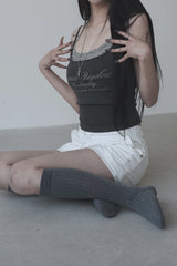 elf Lettering layered sleeveless (2color)