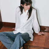 Layered Banding One Piece White