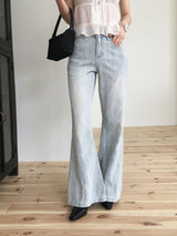Cool washed bootcut denim