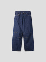 Point stripe denim