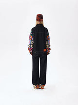 13DE MARZO Square Pattern Denim Jacket