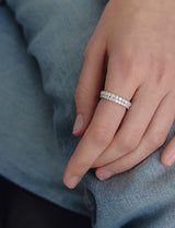 26SS★ Essence Silver (W) Prime Moissanite Ring 2.0MM