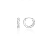 26SS★ Essence Silver (W) Tennis One-Touch Earrings XS
