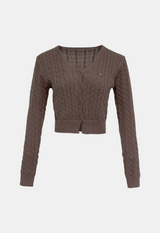 Lauren Cable Crop Cardigan