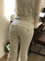 Back Pocket Span Bootcut Pants 