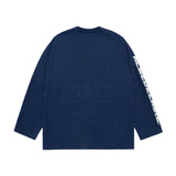 24FW スリーブレタリングロゴロングスリーブネイビー