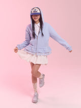  balloon skirt_white dot