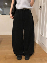 Warm Cotton100 Balloon Fit Wide Pants (5color)