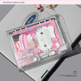 A6 white folder binder