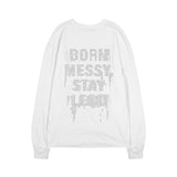 FF LETTERING LONG SLEEVE (WHITE) F25ZB022