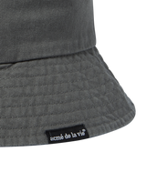 25FW BASIC LOGO BUCKET HAT CHARCOAL