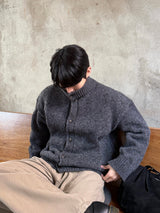 Eden high neck knit cardigan