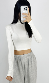 (SPECIAL PLANNED PRICE❤LONG & SHORT❤5 COLORS❤) GLAMOUR SLIM-FIT STRETCH LONG-SLEEVE TURTLE-NECK TOP