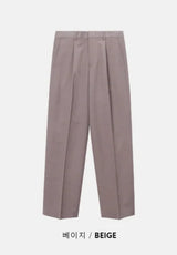 [4SEASON]ベーシックセミワイドスラックス(6color)