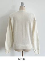 Moz Round Knit Cardigan