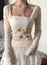 フォグフローラルレースツーライントップ