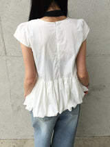 Has Balloon Puff Blouse (3c)