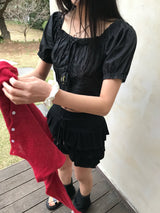 Coco Frill Layered Skirt Pants