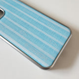 ブルーストライプハートフォンケース(SV_Epoxy)