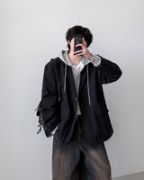 シンボルナイロンブレザージャケット