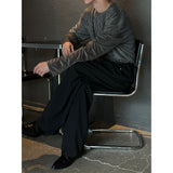 [UNISEX] Velvet stripe long sleeves (3color)